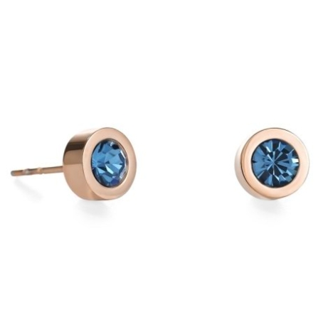 Пусеты Petrol Rosegold 0228/21-0628 Coeur de Lion