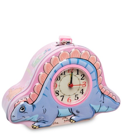 BX- 51/2 Метал. копилка с часами "Динозаврик"