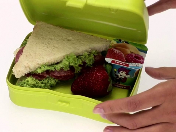 Ланч-бокс PING PONG KOZIOL, горчичный