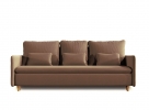 Диван-кровать Fresh, коллекция "Фреш" 214*100*103, Полиэстер, Хлопок, Нейлон, Пенополиуретан, Дерево, Коричневый