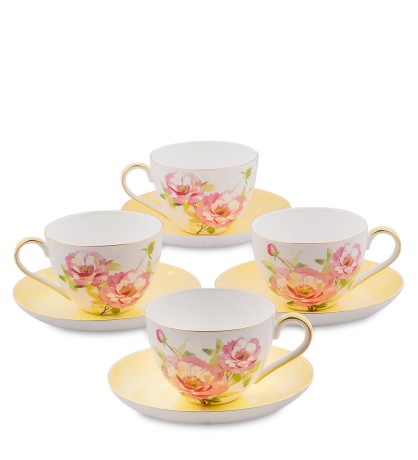 JK- 80 Чайный набор на 4 перс. "Пионы" (Torino Peony Pavone)