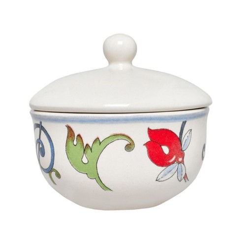 Сахарница с крышкой, 370 мл. BOTANICAL SPIRAL Grace by Tudor