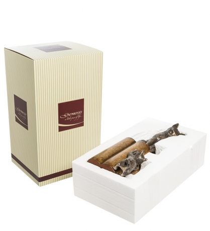 WS-883 Статуэтка "Кошка с котенком - воспитание"