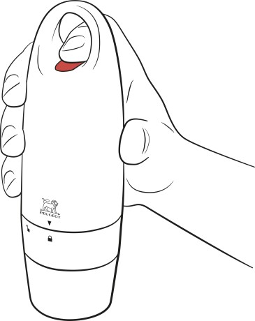 Мельница для соли электрическая, 18 см. цвет: черный, Zest Peugeot