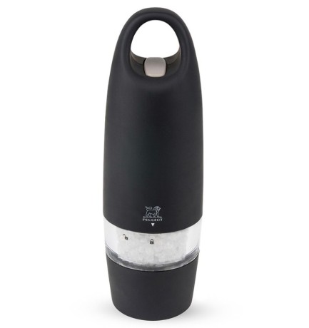 Мельница для соли электрическая, 18 см. цвет: черный, Zest Peugeot