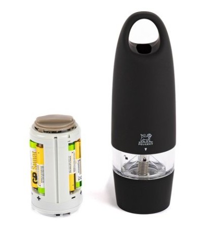 Мельница для соли электрическая, 18 см. цвет: черный, Zest Peugeot