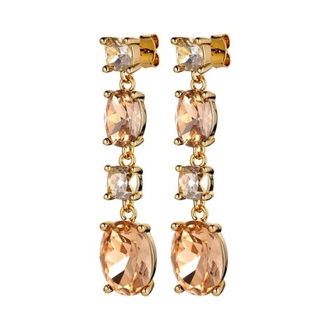 Серьги CORNELIA SG PEACH/GOLDEN 420077 R/BR/G Dyrberg Kern