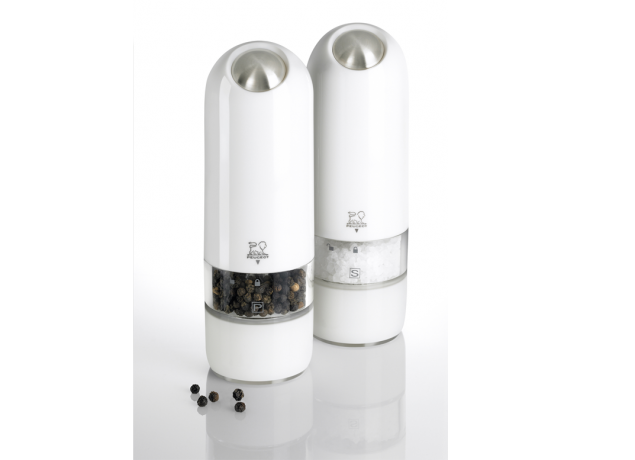 Набор мельниц для соли и перца, 17 см, белый поликарбонат Alaska DUO Peugeot