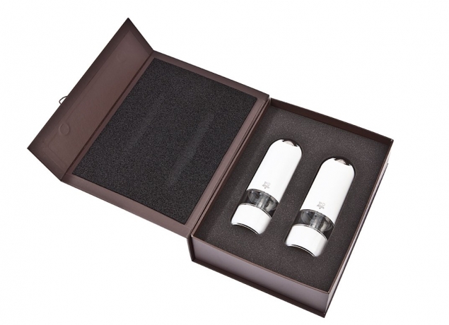 Набор мельниц для соли и перца, 17 см, белый поликарбонат Alaska DUO Peugeot