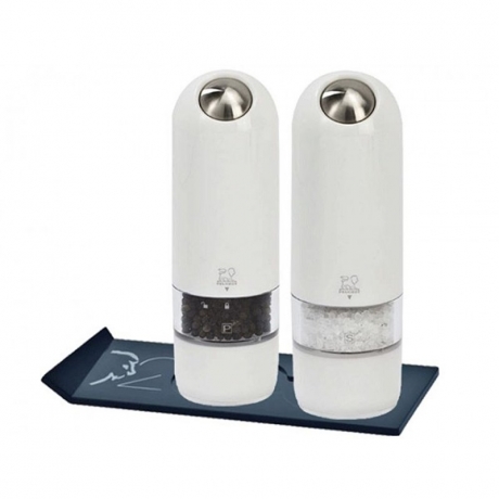 Набор мельниц для соли и перца, 17 см, белый поликарбонат Alaska DUO Peugeot