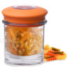 Банка для хранения вакуумная 0,5 л оранжевая