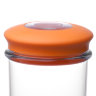 Банка для хранения вакуумная 0,5 л оранжевая