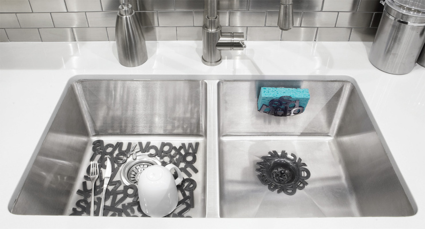 Подложка для раковины Lettera малая, серая, Umbra