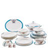 JK-102 Столовый сервиз 27 пр. на 6 перс. "Песня Мотылька" (Canzone Falena Pavone)