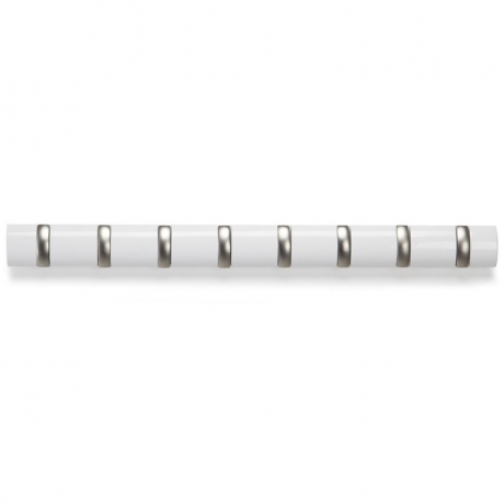 Вешалка настенная Flip, 8 мини, белая, Umbra