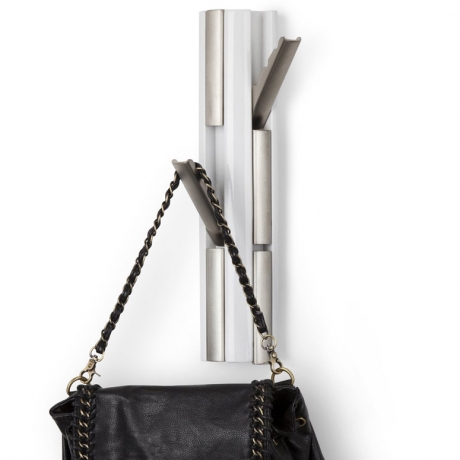 Вешалка настенная вертикальная Flip, 6 крючков, никель, Umbra