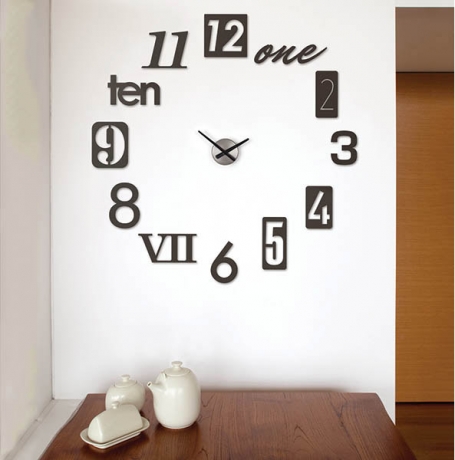 Часы настенные Numbra, черные, Umbra