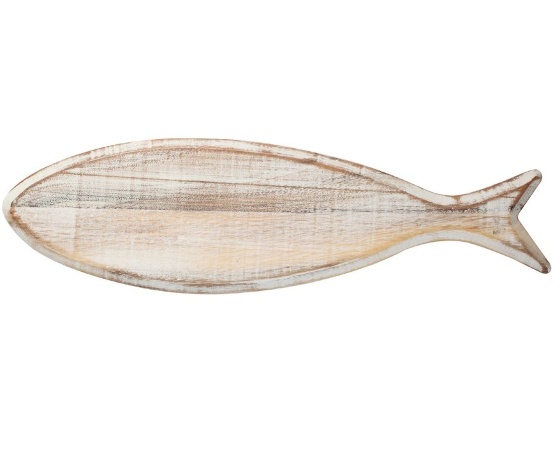 Раделочная доска, 50,6x14,1x1,5 см. "Ocean" Rustic White T&G