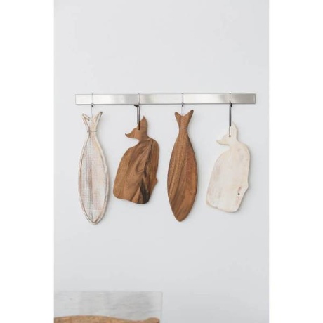 Раделочная доска, 50,6x14,1x1,5 см. "Ocean" Rustic White T&G