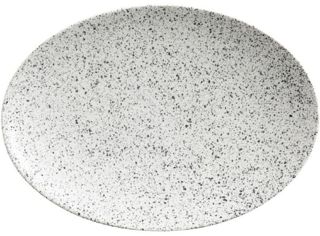 Тарелка овальная Икра, 30х22 см. пепел Maxwell & Williams