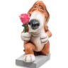 RV-910 Статуэтка Собака Бассет-хаунд "Цветы для прекрасной Леди" (W.Stratford)