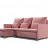 Диван-кровать Fresh, коллекция "Фреш" 214*96*159, Полиэстер, Хлопок, Нейлон, Пенополиуретан, Дерево, Розовый