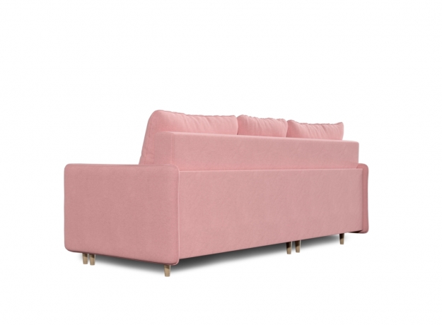 Диван-кровать Fresh, коллекция "Фреш" 214*96*159, Полиэстер, Хлопок, Нейлон, Пенополиуретан, Дерево, Розовый