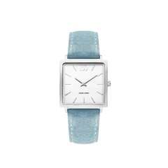 Часы MIAMI Silver Light Blue Suede