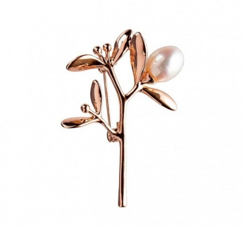 Брошь Цветок FAN-07369 RG Shadore