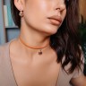 Колье Vintage Rose / Orange Leather Fiore Luna