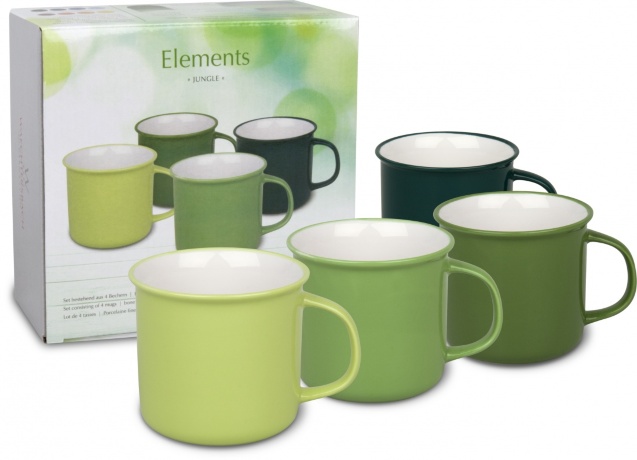 Набор 4-х кружек, 300 мл. "Джунгли" WAECHTERSBACH