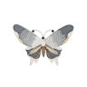 Брошь Бабочка Махаон XZ1131.2 BW/S Shadore