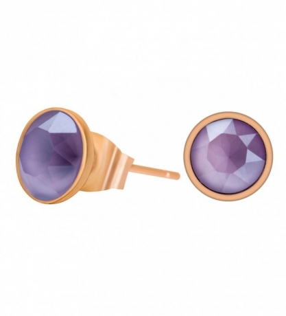 Пусеты Crystal Lilac SWE298 CL RG Fiore Luna