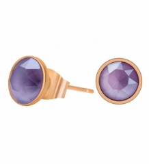 Пусеты Crystal Lilac SWE298 CL RG Fiore Luna