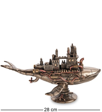 WS-1072 Статуэтка в стиле Стимпанк "Пятидесятидвухгерцевый кит"