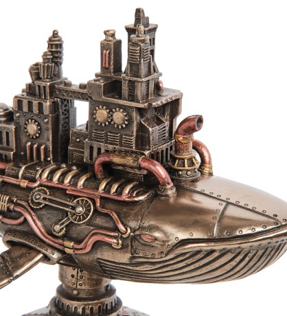 WS-1072 Статуэтка в стиле Стимпанк "Пятидесятидвухгерцевый кит"