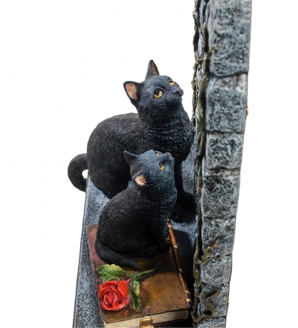 WS-885 Статуэтка "Кошка с котенком у зеркала"