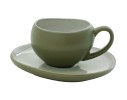Чашка с блюдцем Organica, зелёная, 0,09 л. Easy Life