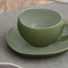 Чашка с блюдцем Organica, зелёная, 0,09 л. Easy Life