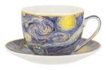 Чашка с блюдцем Звёздная ночь (В. Ван Гог), 0,26 л. Carmani
