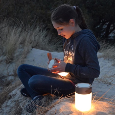 Колонка беспроводная Colors Led Sound Jar, золотая, Halo Design