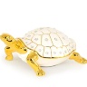 Статуэтка черепаха, 31х22х13 см. GIARDINO, керамика, swarovski, белый