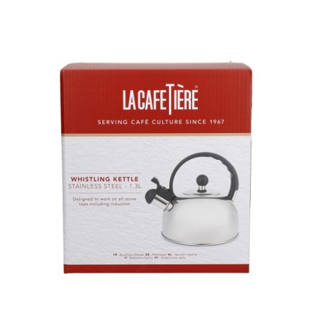 Чайник со свистком La Cafetière, 1,3 л. из нержавеющей стали Kitchen Craft