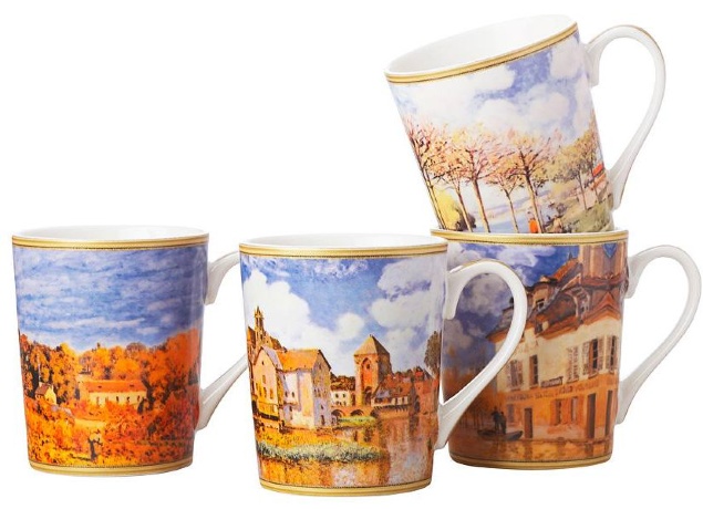 Набор из 4-х кружек Сислей, 400 мл. Casa Domani