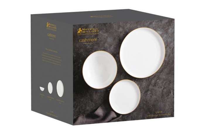 Набор обеденный на 4 персоны Кашемир Голд, 12 предметов Maxwell & Williams