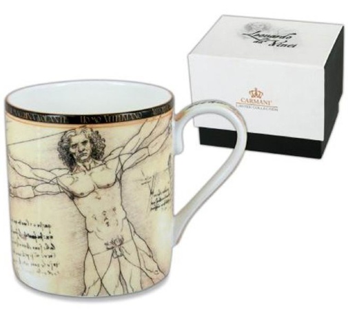 Кружка Витрувианский человек (Л. Да Винчи) 0,38 л, Carmani