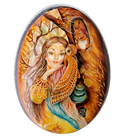 ШК-17/ 4 Шкатулка "Хозяйка леса" исп. Ермакова