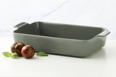 Форма для запекания, 32х22 см, фарфор P, прямоугольная, серо-зеленая, Indulgence Maxwell &amp; Williams