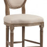 Барный стул деревянный мягкий кремовый лен Vintage French Round