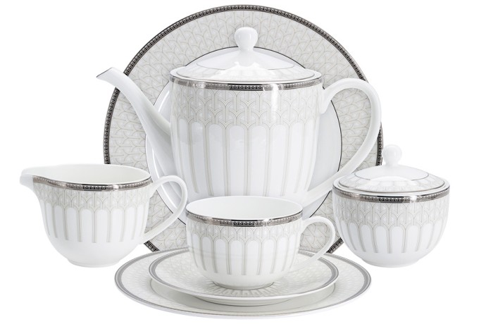 Чайный сервиз Ривьера, 12 персон, 40 предметов, Emily
